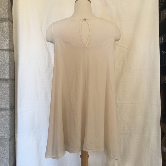 entro - creme long lace tunic - size medium - Picture 2 of 4